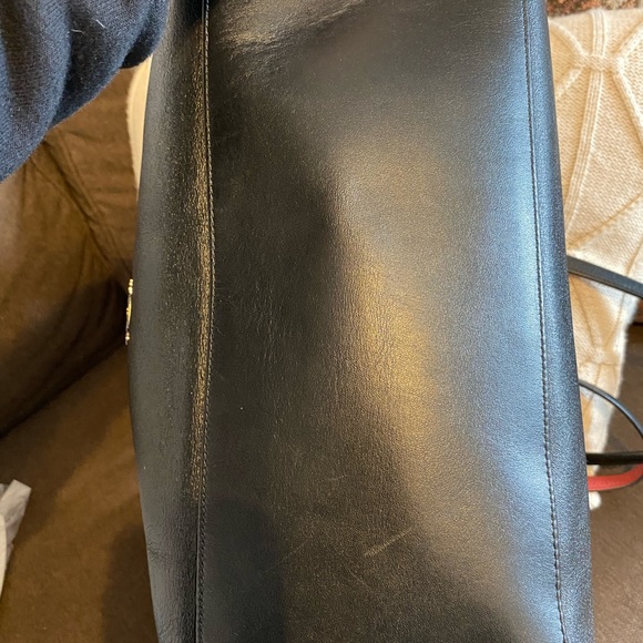 Coach Large Market Tote With Cut Out Tea Rose - Picture 9 of 9